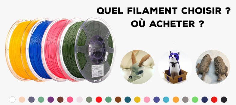 Quels filaments 3D pour débuter et quelles marques au meilleur rapport  qualité prix ? - Comparateur de prix et tests imprimantes 3D et graveurs  lasers